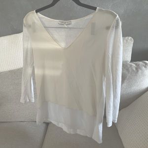 Sandro V neck Blouse Size 1